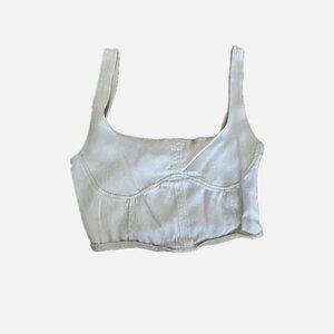 Zara Cream Bustier Corset Top